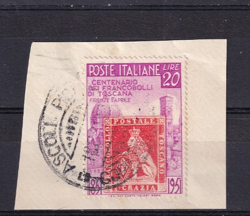 Republic 1951 tuscany stamps - republic,