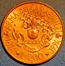 Italy 200 Lire 1814-1994