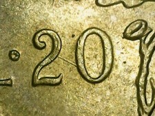 20 LIRE 1981 ERRORE - LINEA IN