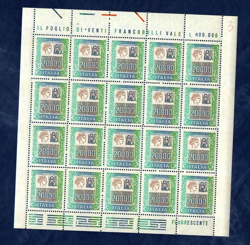 Italy 1987 high value from - italy,