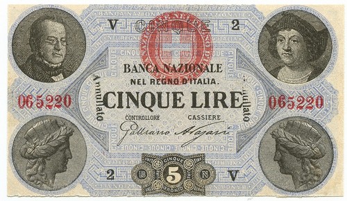 Lire uso campione - uso, annullato