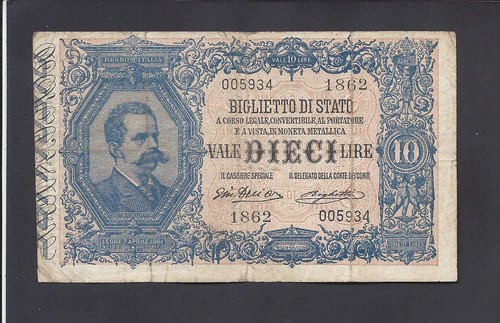 Italy lire 1915 - 10,