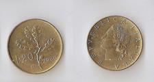 Italy 20 lire 1980 High
