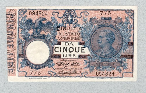 Italia lire 1904 bs20 - italia,