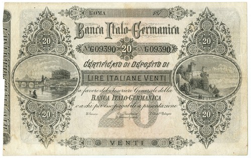Lire non emesso banca - lire,