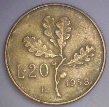 Italy - 1958 - 20 Lire