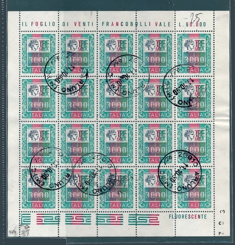 1978 italy high value - italy, sheet