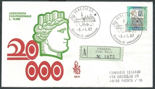 1987 italy fdc veneto - fdc,