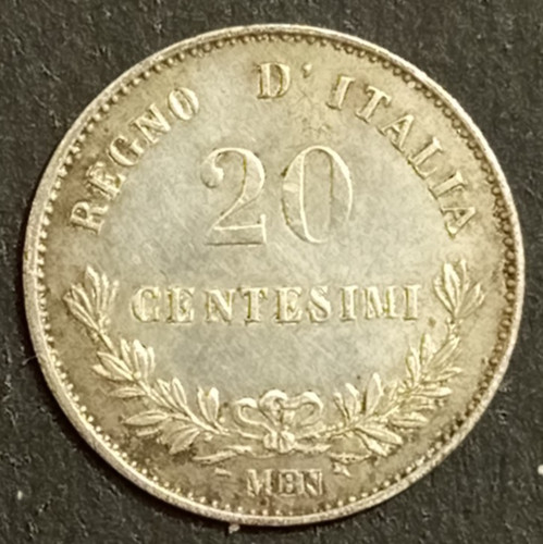 Cents lire 1863 spl - 20,