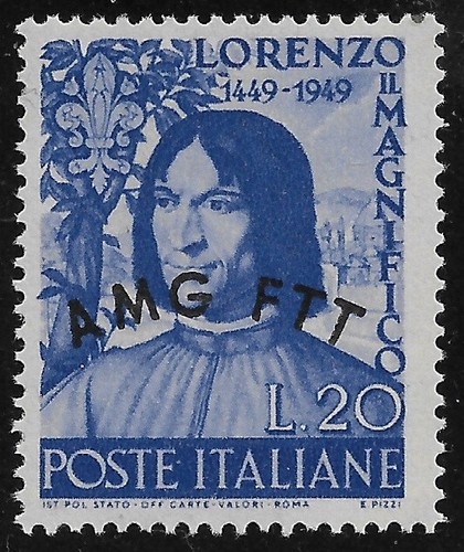 Trieste 1949 new - value, stl