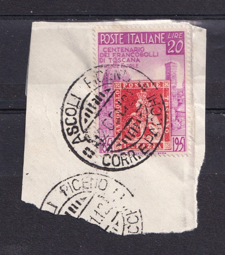 Republic 1951 tuscany stamps - republic,