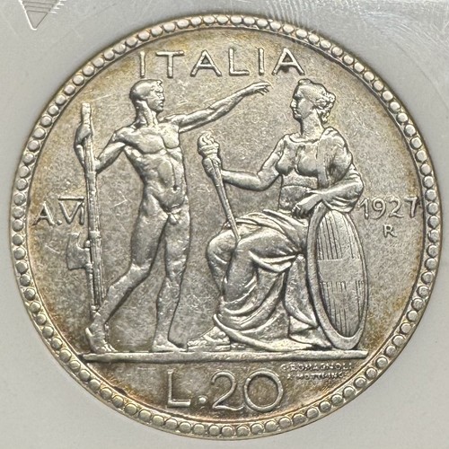 Italy 1927 lire rome - italy,, 1927-r,