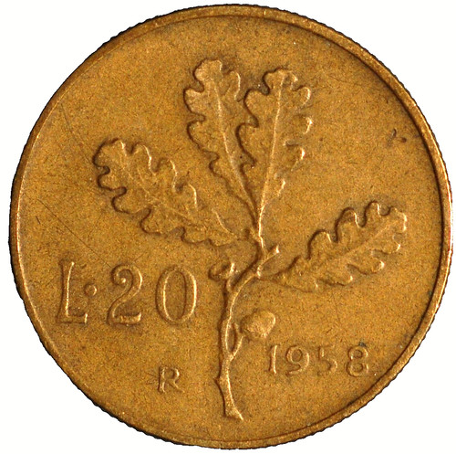 Italy lire 1958 - italy,